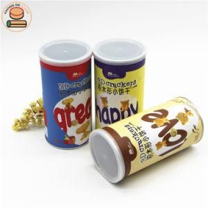 Paper Macadamia Nuts Canister Packaging Eoe Lid Cans Composite Airtight Tube