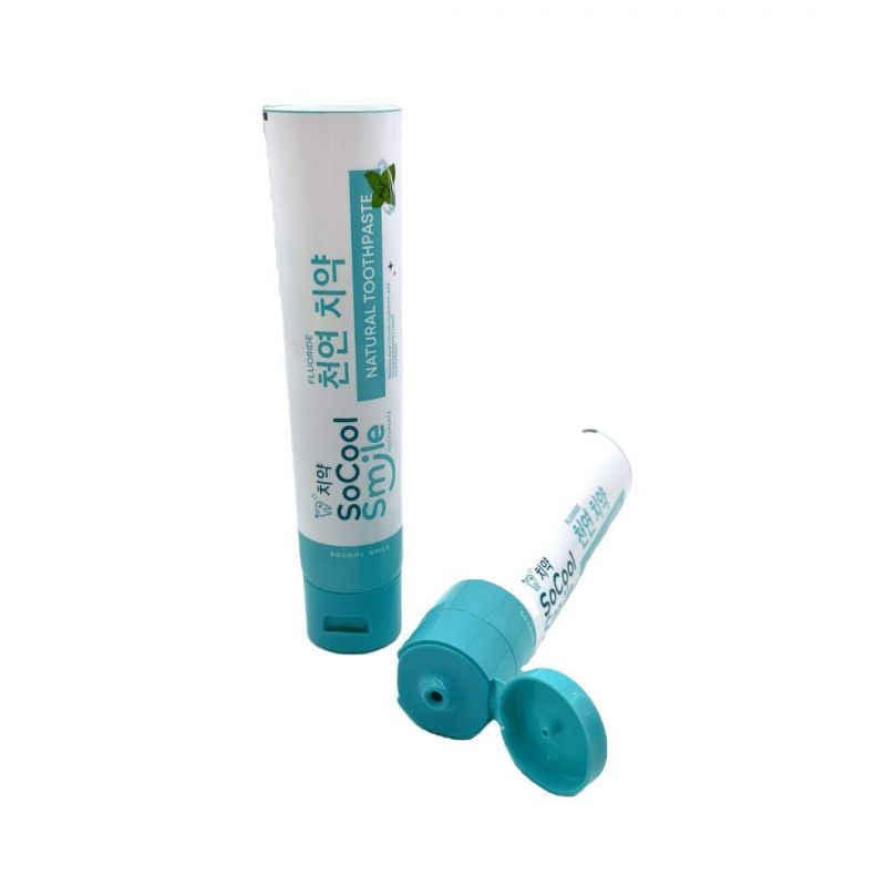 Customized 120ml 4oz Plastc Extrusion Tube with Flip Top Cap for Skin Care Facial Cleanser Packaging