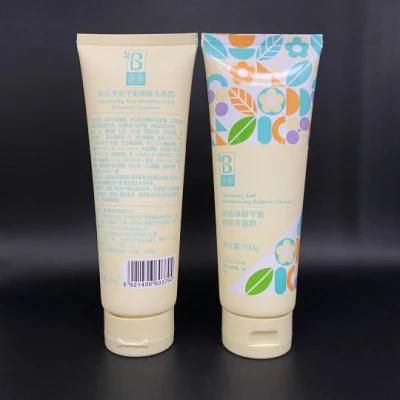 PE Empty Cosmetic Packaging Tubes Soft Plastic 100ml Face Wash Tube