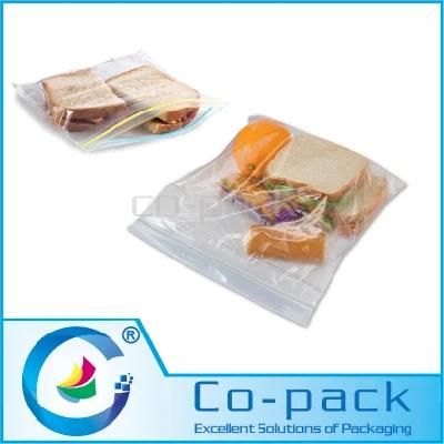 Plastic Transparent Sandwich Packaging Bags with Zipper