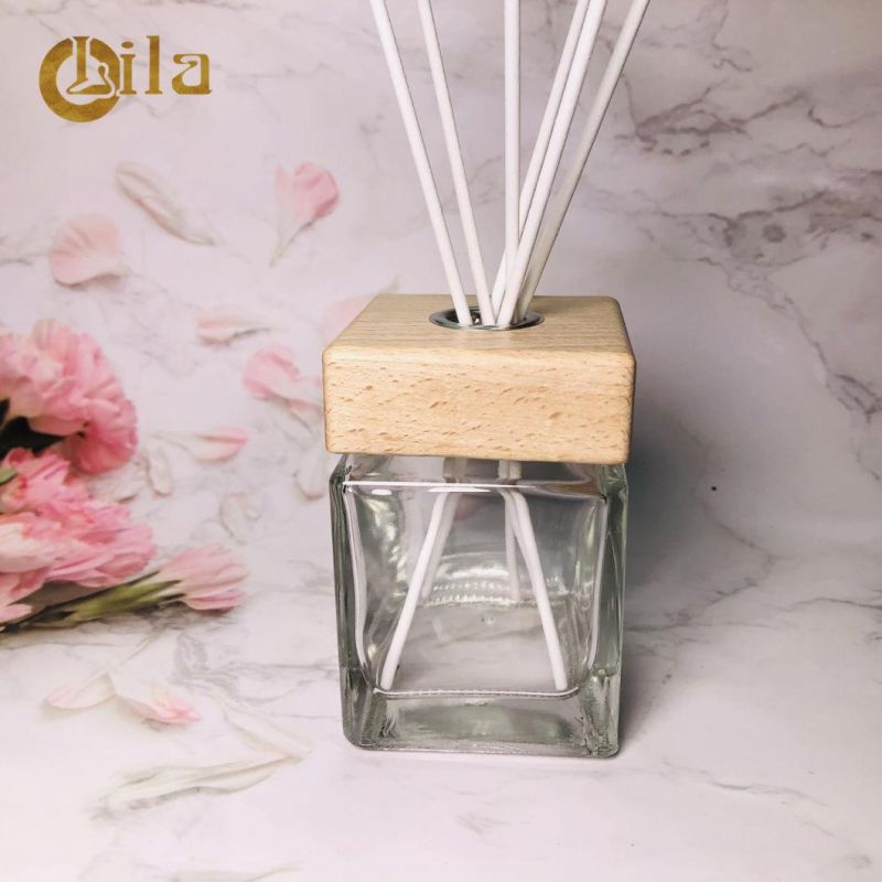 ODM 200ml Cosmetic Diffuser Caps Essential Oil Glass Bottle Aromatherapy Bottles with Reed