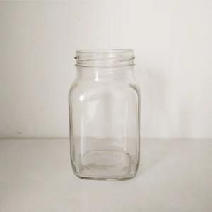 9oz Square Glass Empty Honey Jar
