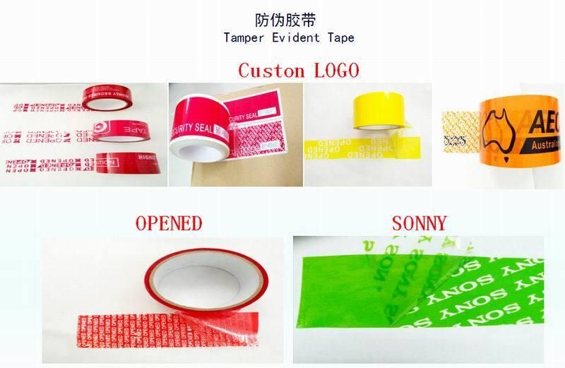 Customized Tamper Evident Security Tape Packing Tape