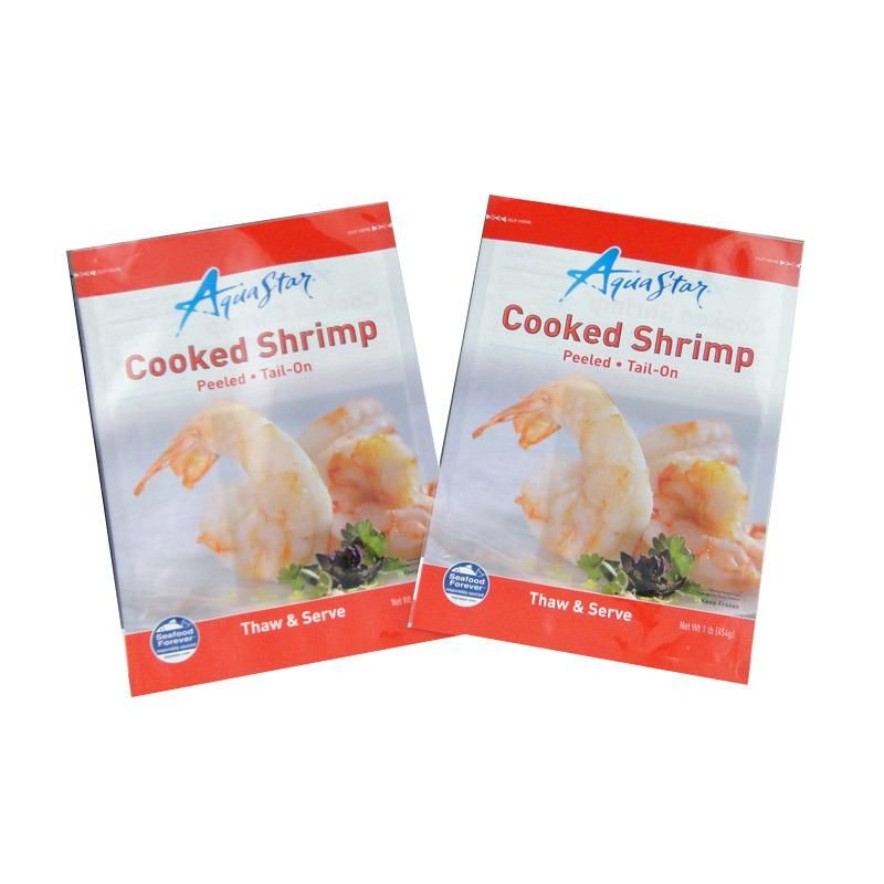 Custom Vivid Printing Shrimp Ziplock Aluminum Foil Plastic Packaging Bags