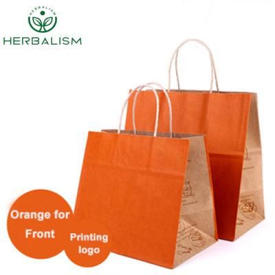 Custom Personalized Handle Kraft Biodegradable Paper Gift Bag