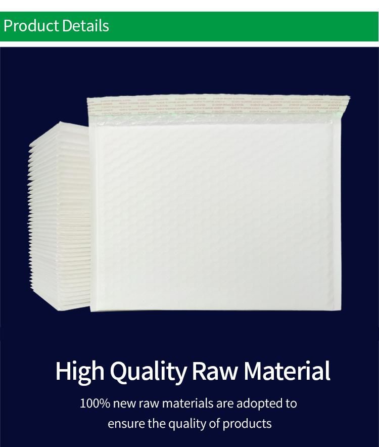 2021 Hot Sale 100% Biodegradable Compostable Envelope Mailer Package Bubble Padded Bag PLA Bub