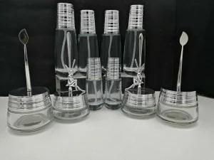 50/80g 50/100/125ml The New Cosmetic Packaging Spoon with Magnet Cream Jar Glass Bottles
