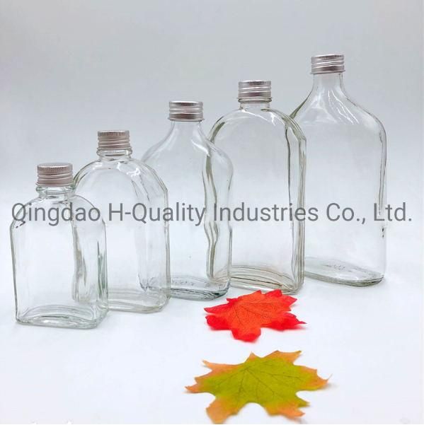 Oblate, Round, Droplet, Tapered Beverage Bottle Wine Bottle, Frosting&Transparent