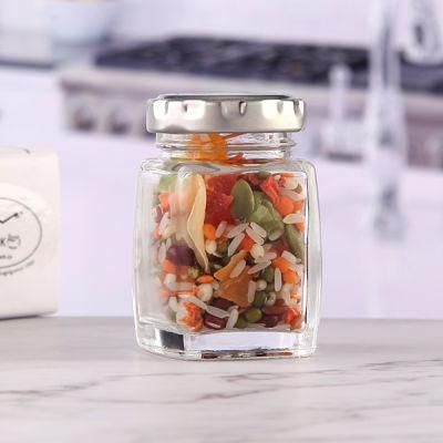 Sqaure Shape Glass Jar for Packing