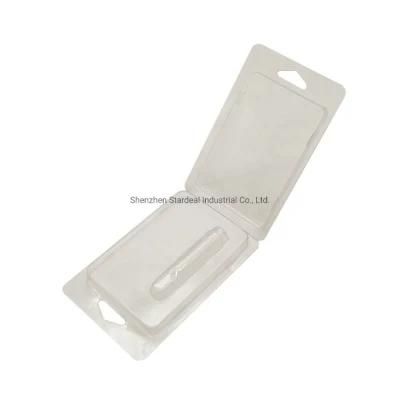 0.5 Ml 1 Ml Clear Double Vape Pen Cartridge Clamshell Packaging