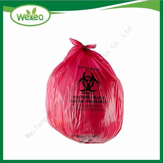 Custom Printed Environmentally Friendly Biodegradable Plastic HDPE LDPE Garbage Bags