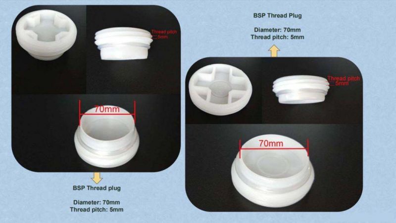 Standard Size 55 Gallon Drum Coarse Thread Plastic Plug