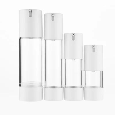 China Supplier Customs Logo 40ml Luxury Bottle Cosmetic Lotion Airless Bottle with Dispenser Pump
