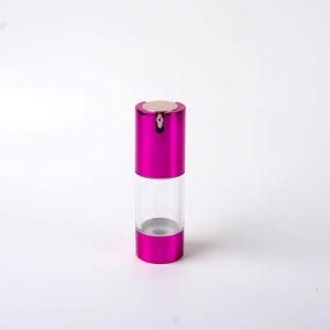 25ml Plastic Airless Pump Bottle with Aluminum U Shape Pump