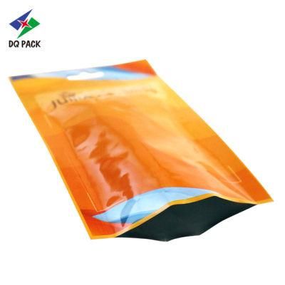China Plastic Packaging Supplier Customized Printing Plastic 3 Side Sealed Food Bag with Zipper