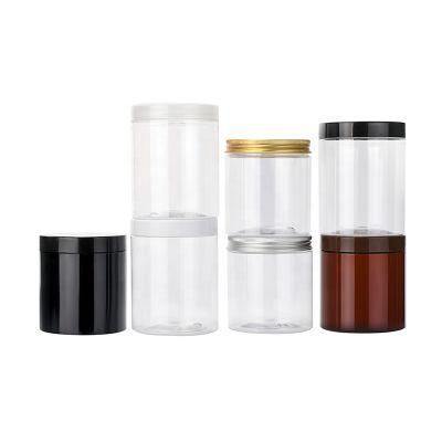 Plastic Jar with Aluminum Cap for Cosmetic Cream