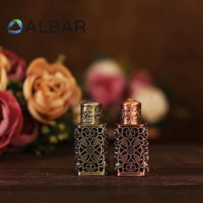 3ml 5ml Colorful Decorations Attar Oud Perfume Bottles in Gold Zamac