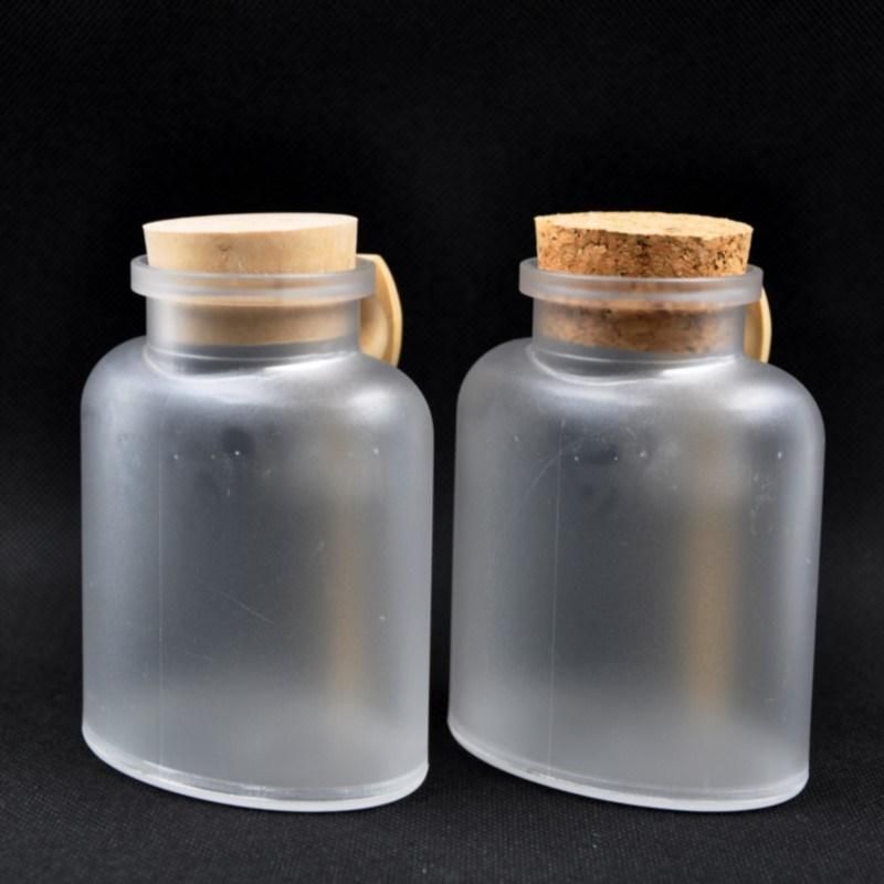 Cosmetic Packaging 100g Oval ABS Plastic Bath Salt Bottle