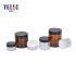 in Stock Amber Pet Plastic Facial Mask Container, Cosmetic Jar for Cream and Butter