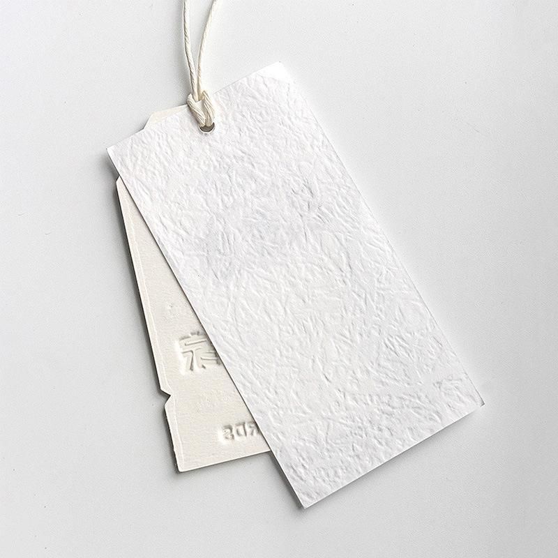 Garment Paper Hang Tags Embossing Paper Tag