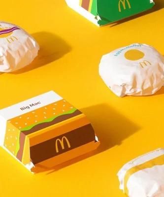 OEM Biodegradable Recyclable 2022 New Hot Custom Logo Print Cardboard Corrugated Kraft Burger Box