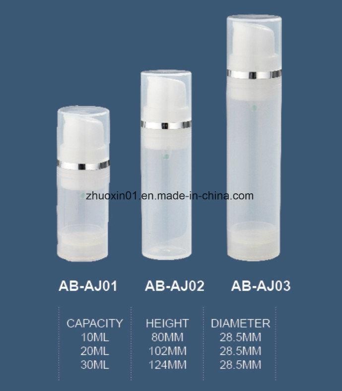 10ml 20ml 30ml Plastic Cosmetic Airless Pump Bottle