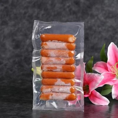 Biodegradable Compostable 3 Side Sealed Food Vacuum Pack Transparent Plastic Bags Vacuum Packaging Bags for Frozen Food
