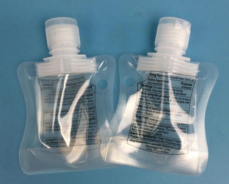 100ml Transparent Hand Sanitizer Stand up Spout Pouch