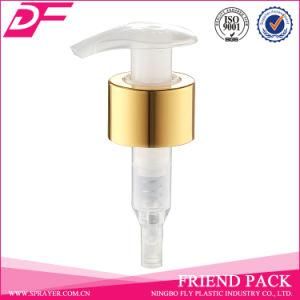 White 24/410 Left Right Lotion Pump with Metal Collar Silver Color/Gold Color