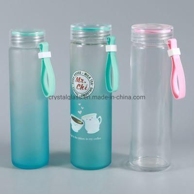 250ml 350ml 400ml 500ml Voss Glass Mineral Water Drinking Bottle with Plastic Cap