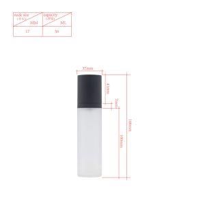 50ml Frosted Matte Bottle Airless Pump Cosmetic Packaging Plastic Products