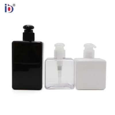 Cheap Empty Black Plastic Bottles Square Eco Friendly Shampoo Bottle Plastic Pet Bottles for Face Lotion