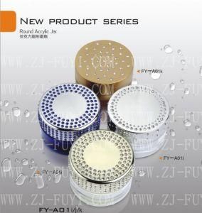100ml Diamond Cosmetic Acrylic Cream Jar for Packing