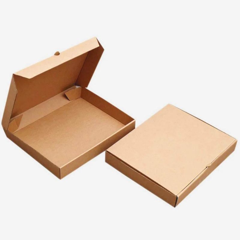 Customized Printing Corrugated Packaging Box Kraft Paper Pizza Box