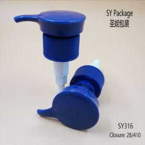 Crown Shape Blue Color Plastic Bottle Shampoo Dispenser Pump