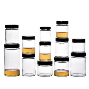 The Factory Produces Empty Clear Round Environmental Glass Food Jar 50ml 100ml 200ml 300ml 500ml 600ml 750ml 1000ml