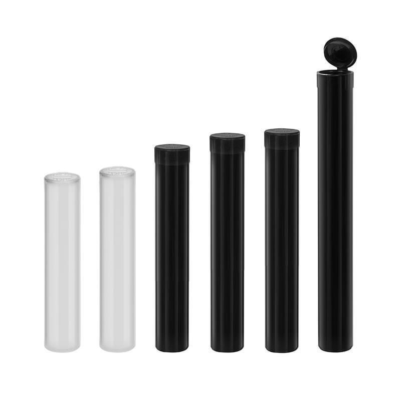 Wholesale Opaque 120mm Doob Tube PP Plastic Pre Roll Pop Top up Squeeze Bottle Joint and Blunt Tubes