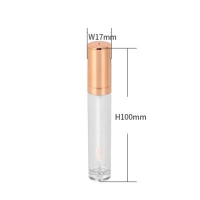 Latest Design Unique Gold Lip Gloss Wand Tubes Empty Lipgloss Tube Packaging Private Label for Makeup Packaging