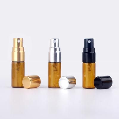 3ml Mini Amber Perfume Bottle Atomizer