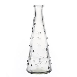 Glass Bottle Factory Cone-Shaped Flint Beverage Wholesale Glass Juice Bottles for Sale