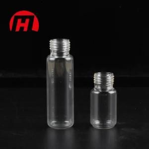 Tube Glass Bottle with Screw Cap and Printing Using Chemical Packaging