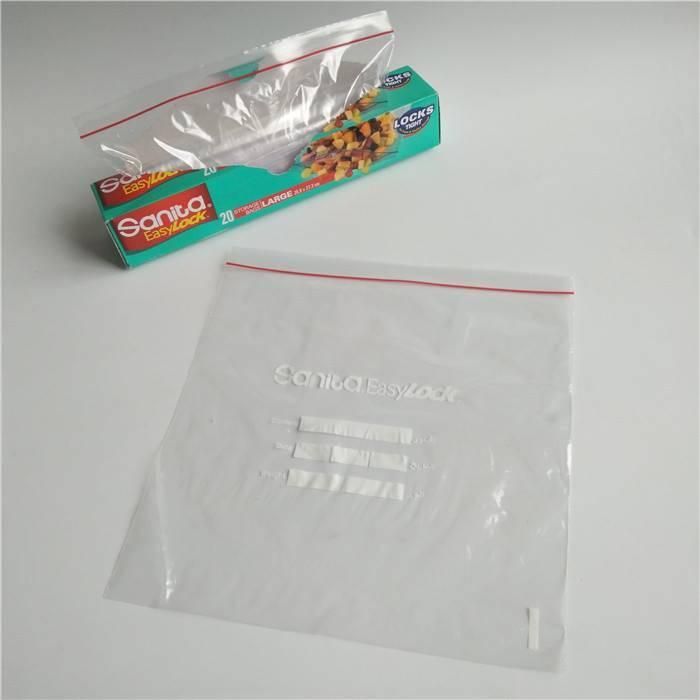Writable Panel Reclosable Grip Bag Zip Lock Bag