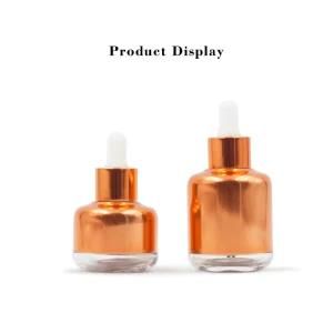 30/50ml Electrochemical Aluminum Shell Cosmetic Packaging Essence Oil Glass Bottle