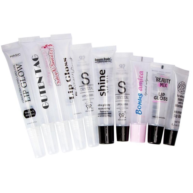 Plastic Soft Tube Cosmetic Packaging Lipgloss Lip Balm Lip Gloss Container Tubes