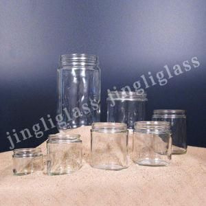 Round Shaped Glass Jar with Different Sizes