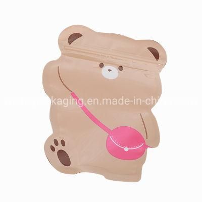 Custom Design Special Shape Stand up Pouch Snack Bag for Packaging Dried Fruit Cute Shape Pouch