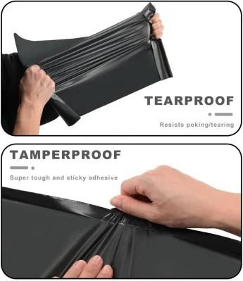 Custom Printed Matte Black Poly Compostable Biodegradable Mailer Bags