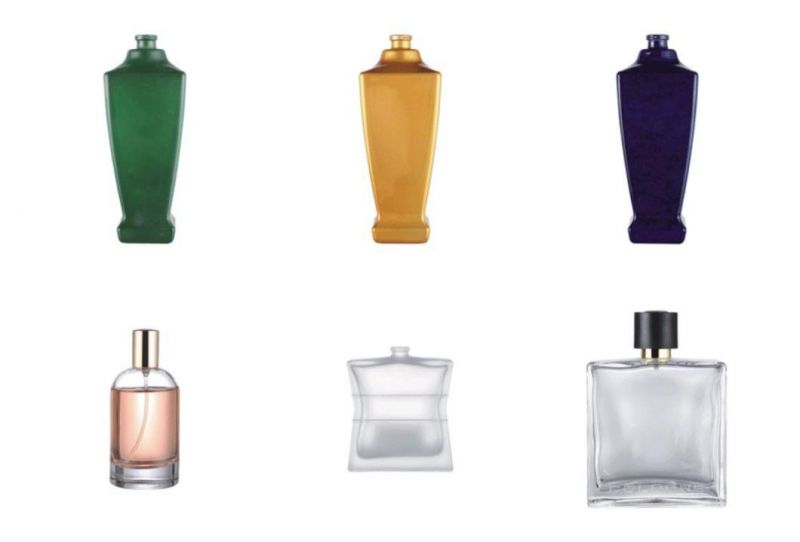 100ml Flat Oval Perfume Bottle Gradually Discoloration UV Coating Glass Bottle