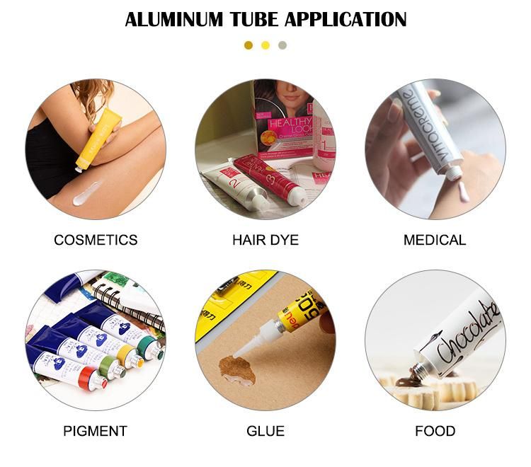 Aluminum 4 to 6 Colors Printing Professional Salon Hair Care Products Laminated Cosmetic Tube