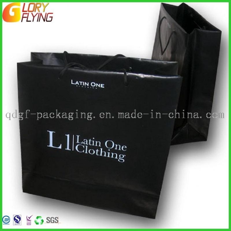 Shopping Bag with Loop Plastic Handle/ Garment Bag/Plastic Packaging Bag